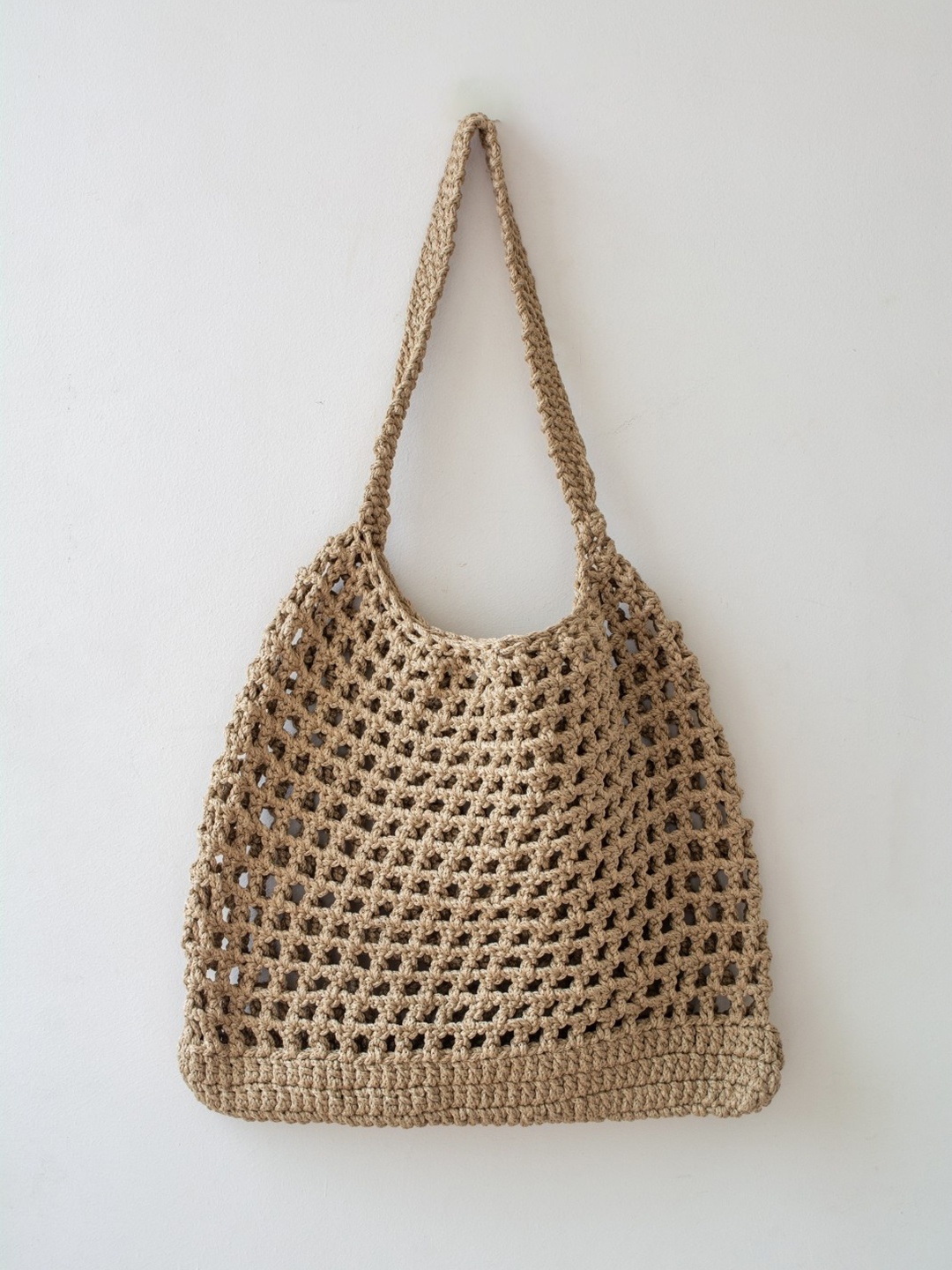 

DECORDILL Crochet Tote Bag, Beige