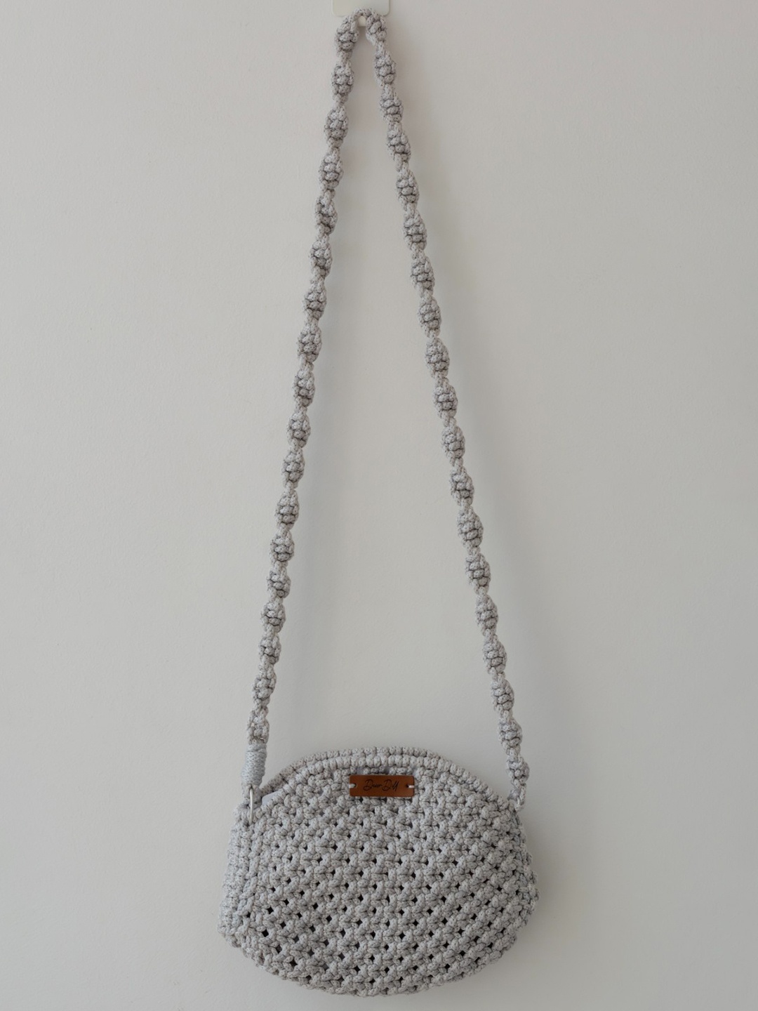 

DECORDILL Textured Shopper Sling Bag, Grey
