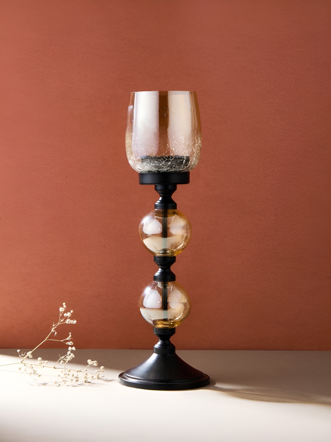 

Fabindia Black Glass Candle Holder