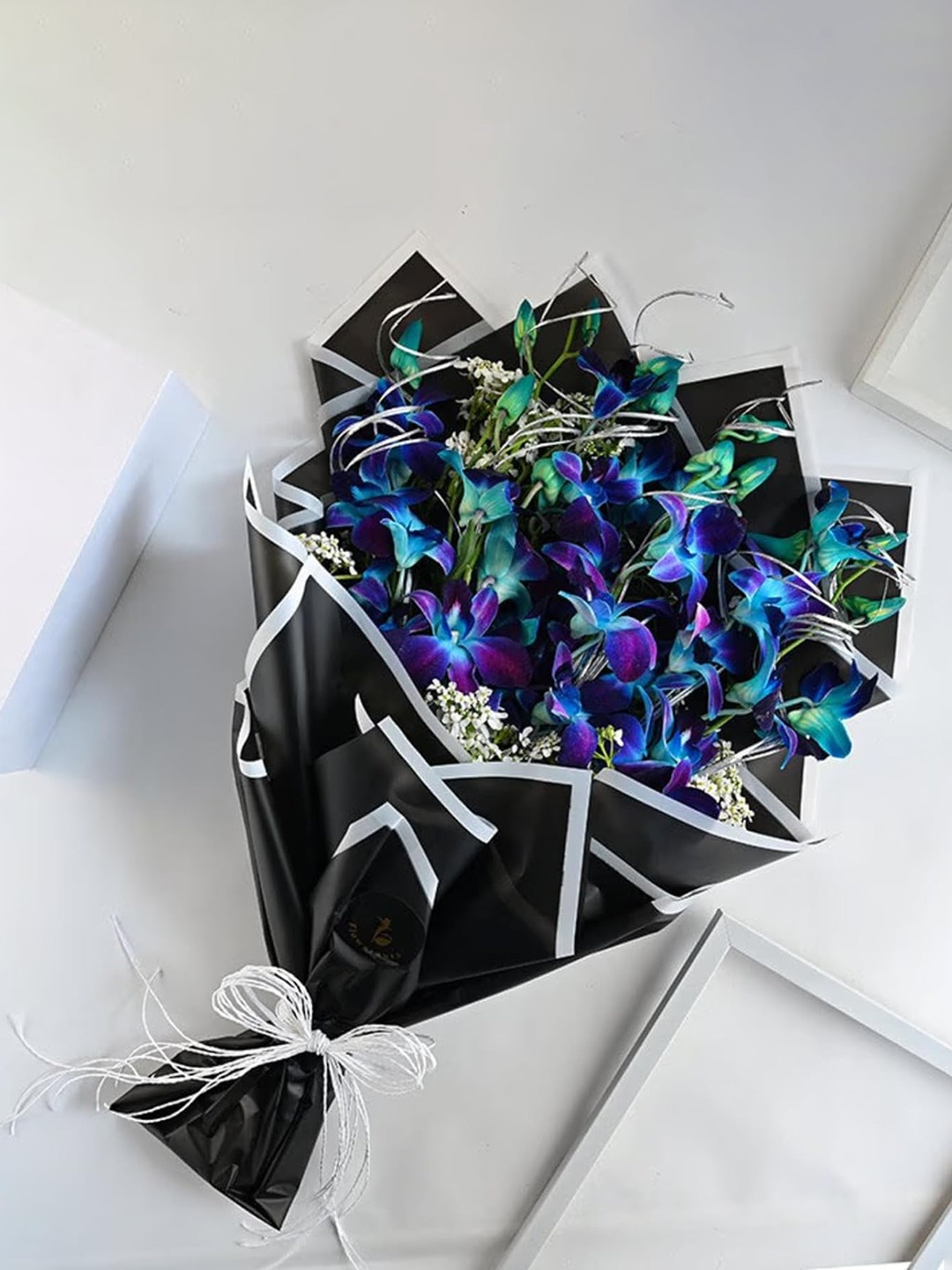 

Floweraura Blue 10 Pieces Orchids Fresh Flowers Bouquet