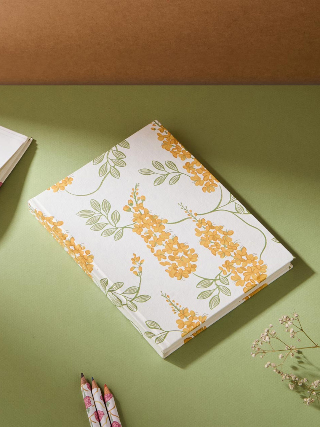 

Fabindia Printed Notebook Stationery, White