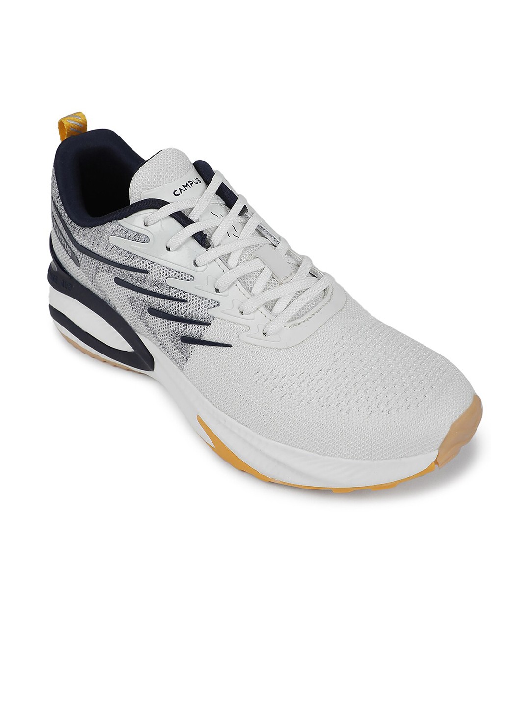 

Campus Men Mesh Running Shoes, Off white
