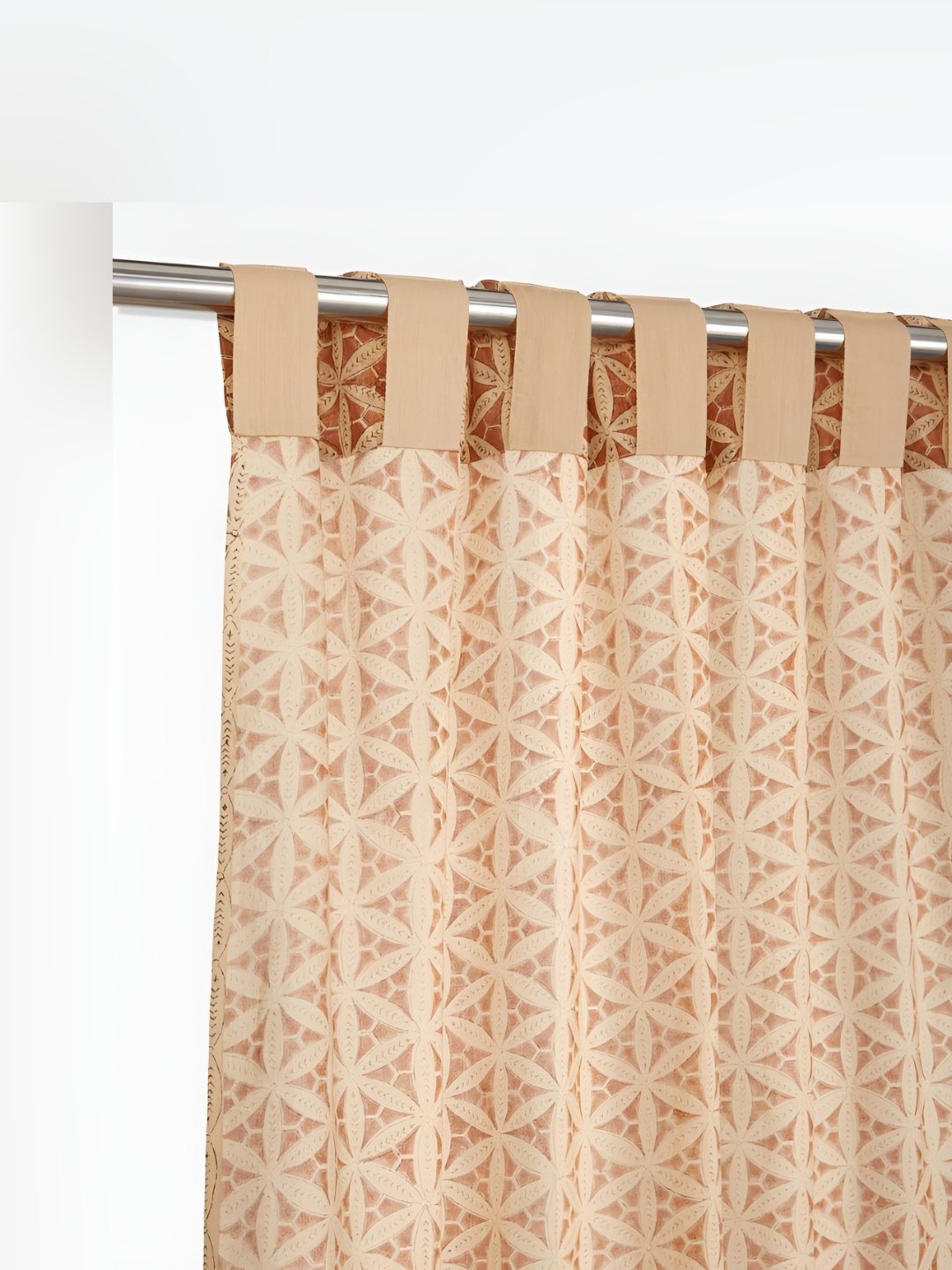 

Fabindia Rust & Beige 2 Pieces Ethnic Motifs Long Door Curtains