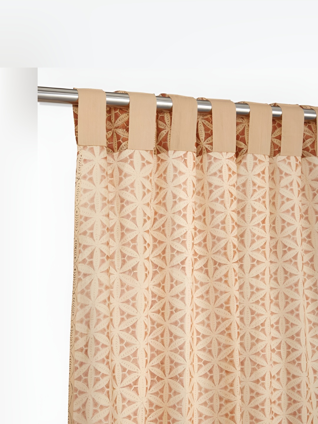 

Fabindia Rust & Beige 2 Pieces Ethnic Motifs Door Curtains