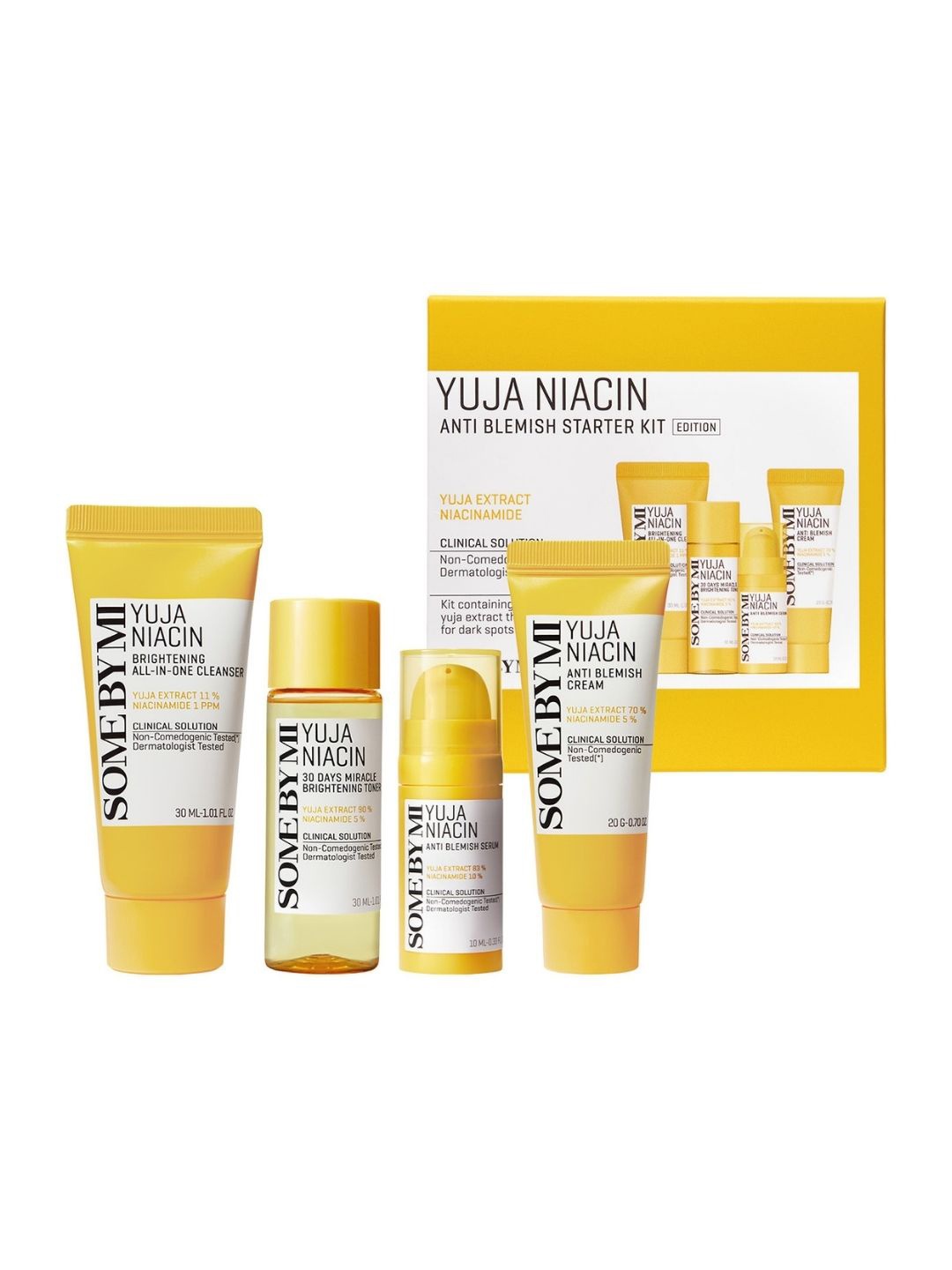 

SOME BY MI Yuja Niacin Anti Blemish Starter Kit Edition - 30ml,30ml,10ml,20g, Transparent