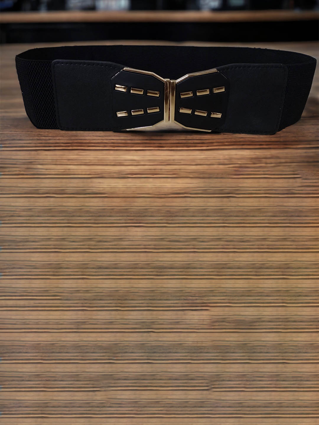 

WINSOME DEAL Women Canvas Stretchable Dress Belt, Black