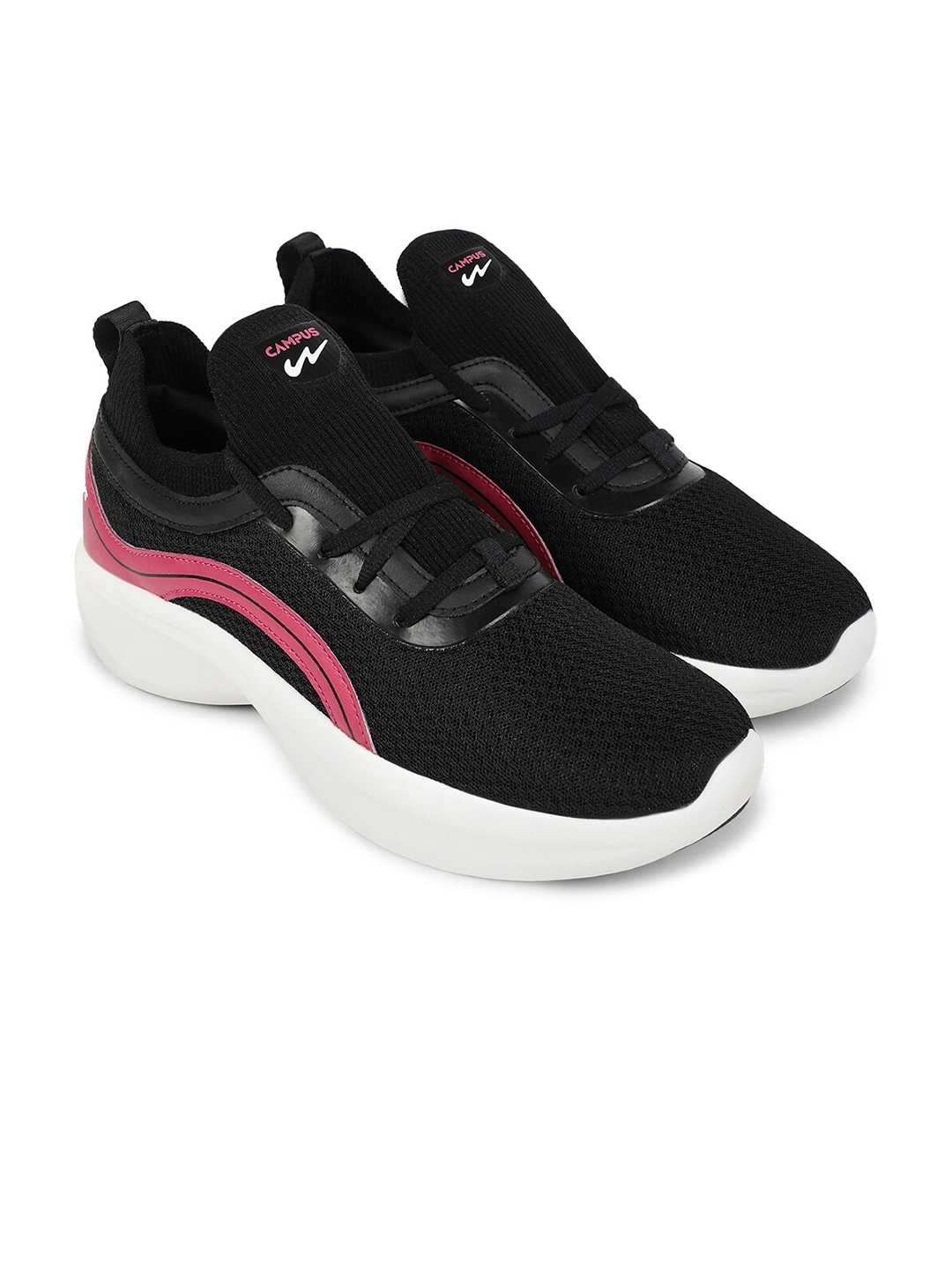 

Campus Women Walking Shoes, Black