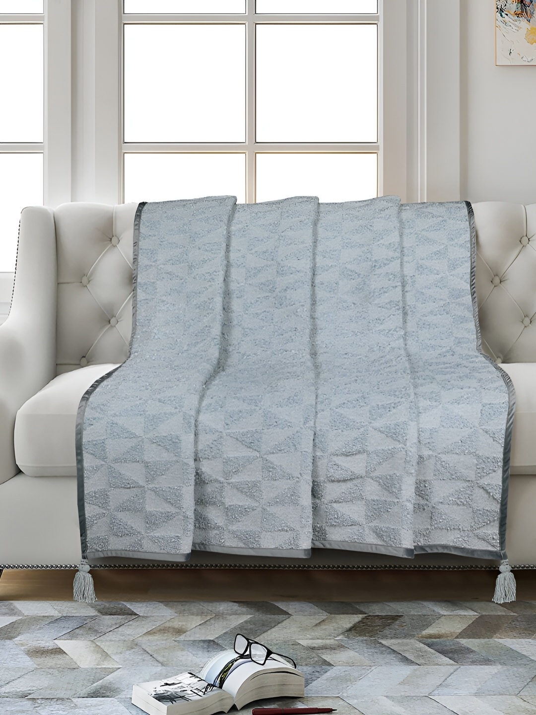 

Saral Home Soft Meri Grey Self-Design Throws
