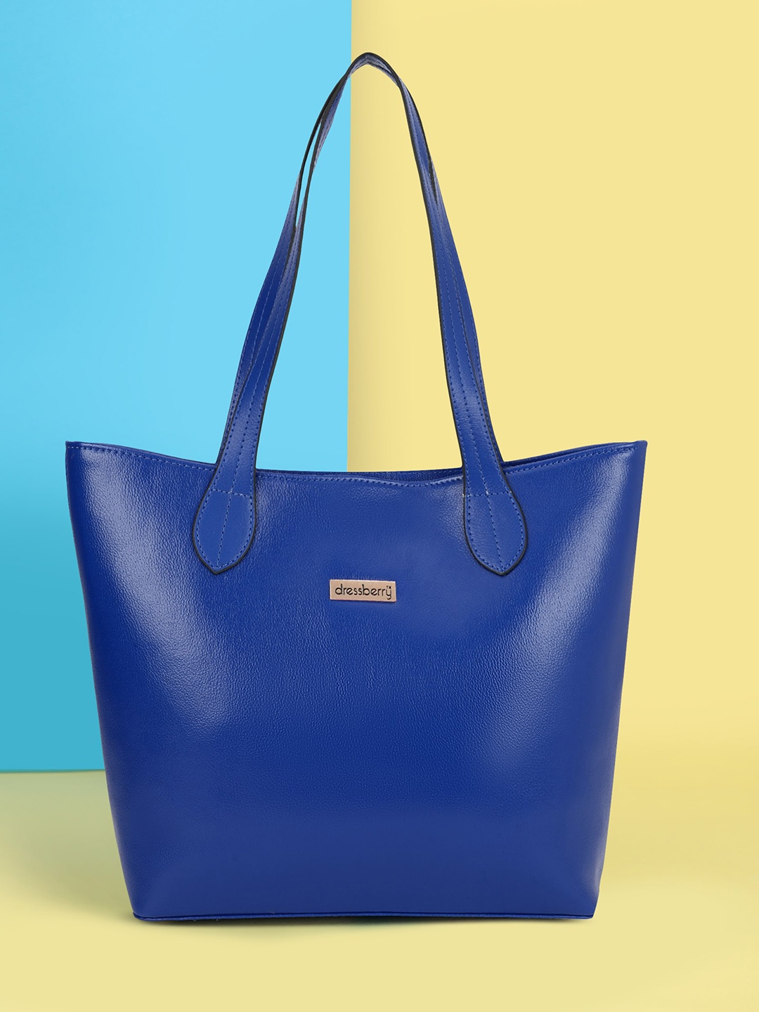 

DressBerry Blue Oversized Shopper Tote Bag