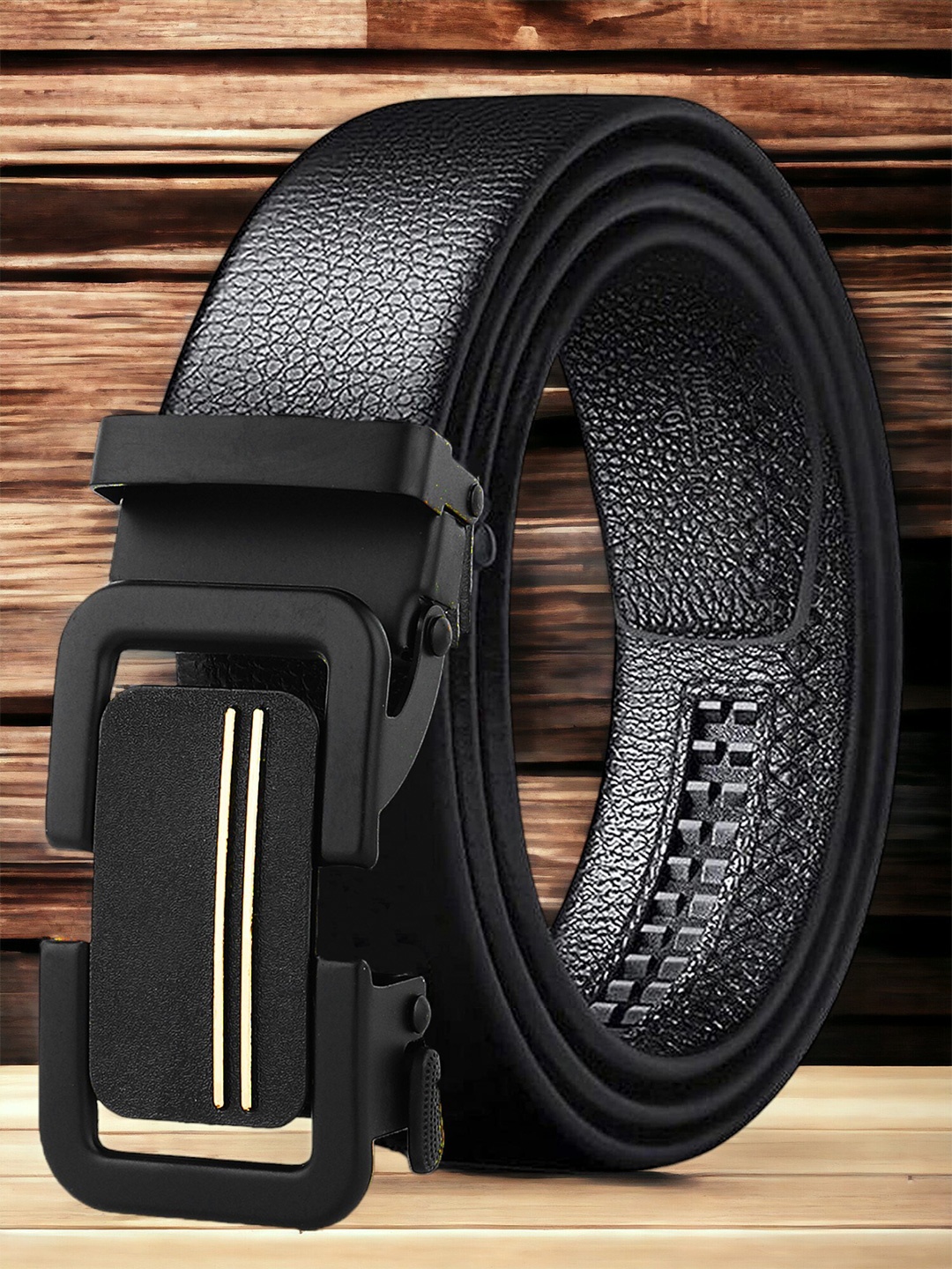 

ZORO Men Textured Formal Belt, Black