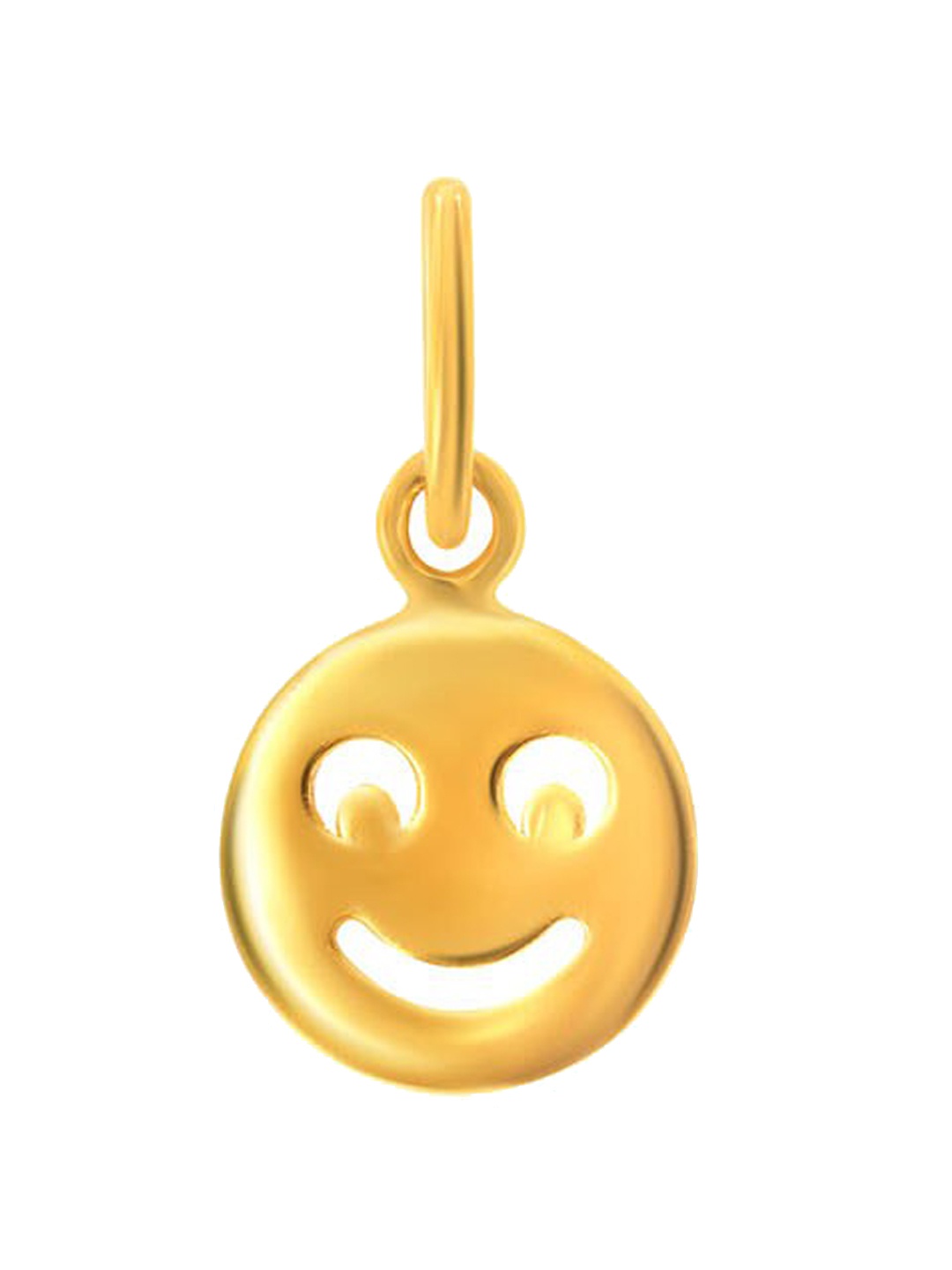 

SENCO Girls 22KT Gold Mini Smiley Pendant-0.8 gm