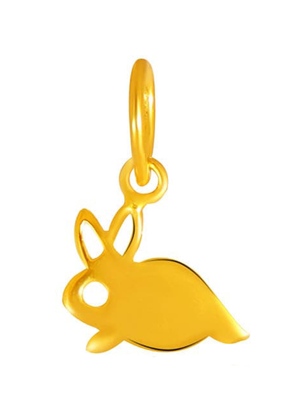 

SENCO Girls 22KT Gold Hopping Bunny Pendant-0.7 gm