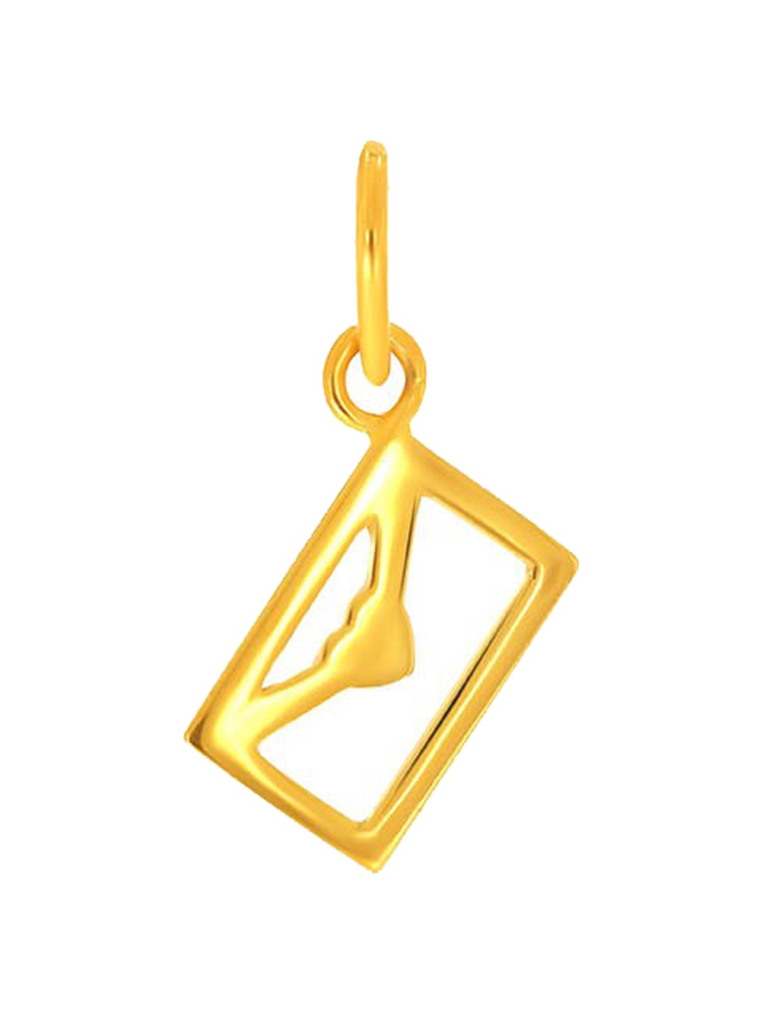 

SENCO Girls 22KT Gold Enveloped Happiness Pendant-0.8 gm