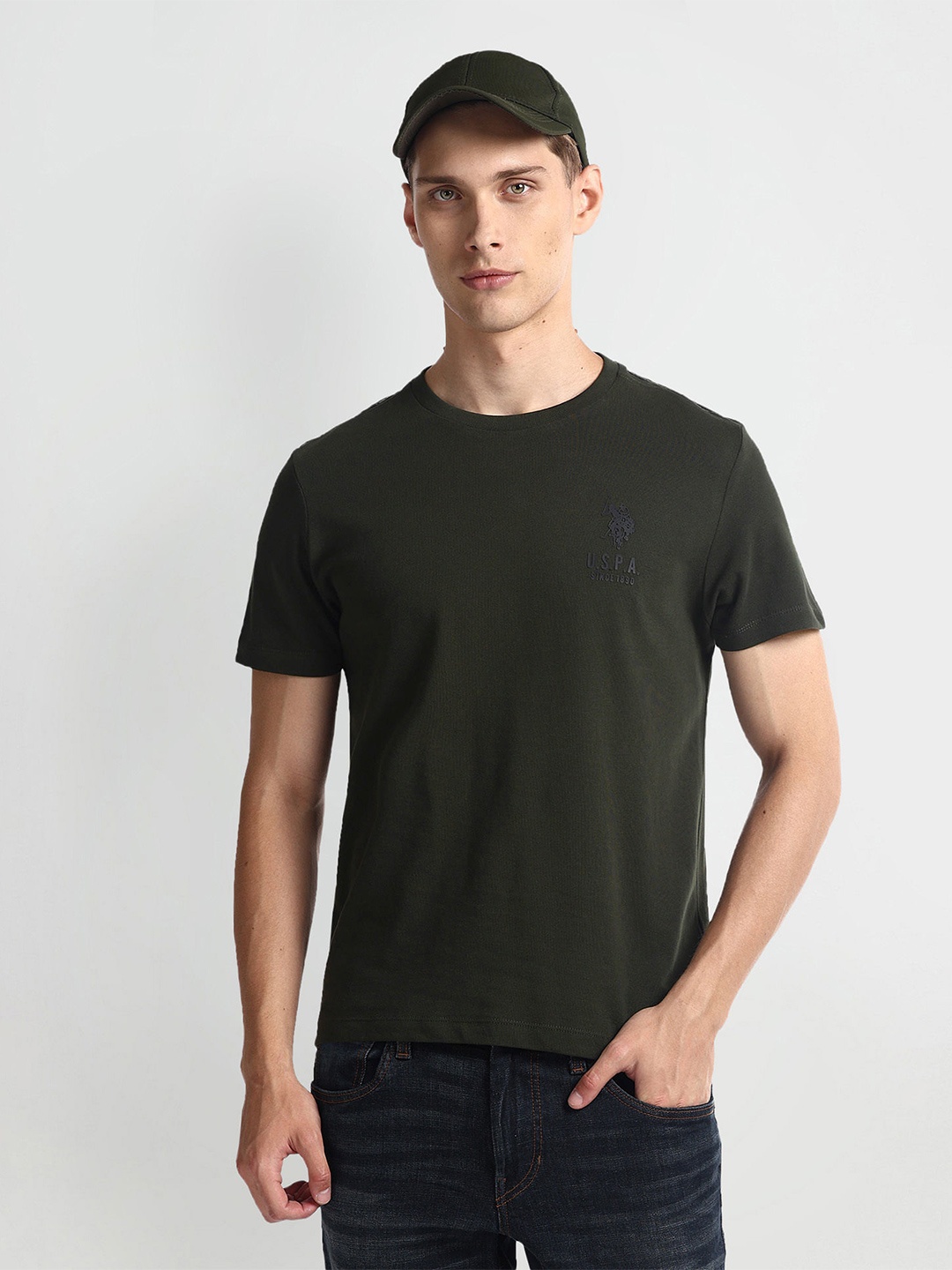 

U.S. Polo Assn. Denim Co. Slim Fit Cotton T-shirt, Green