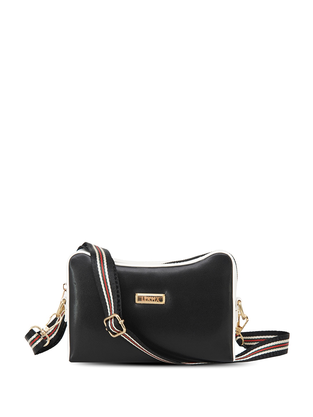 

LEKHX Structured Sling Bag, Black