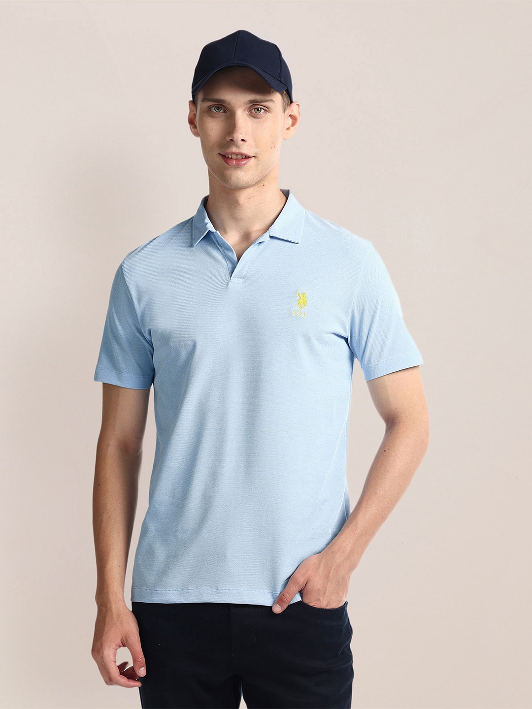 

U.S. Polo Assn. Polo Collar Slim Fit T-shirt, Blue