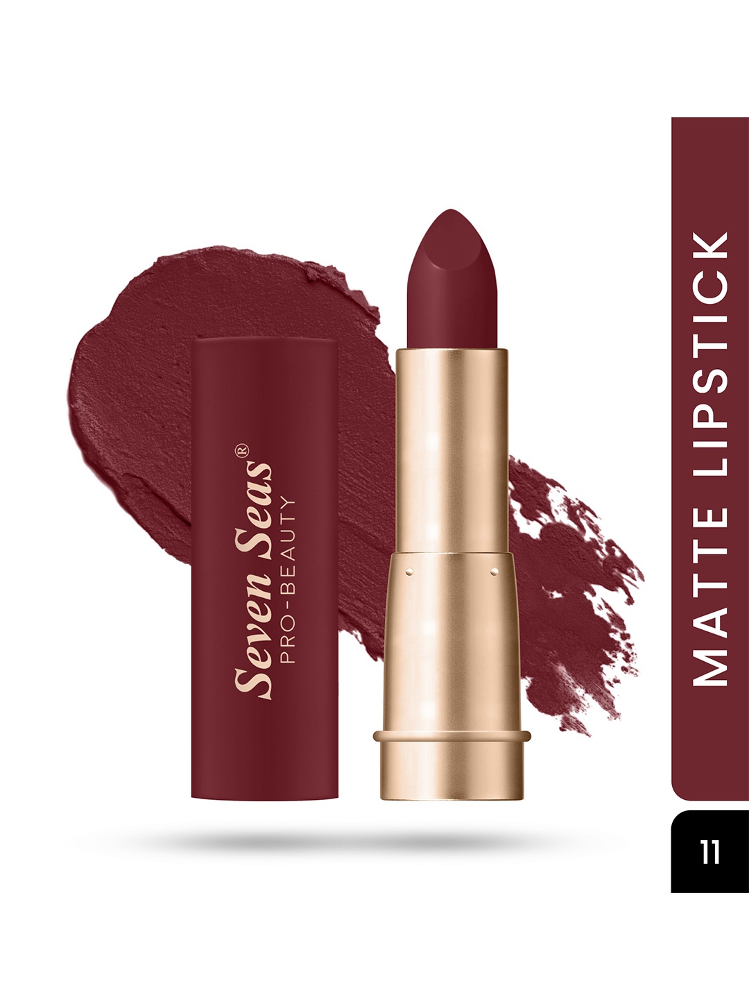 

Seven Seas Pro-Beauty Stay Classy Matte Lipstick 3.5g - Kenyan Copper 11, Brown