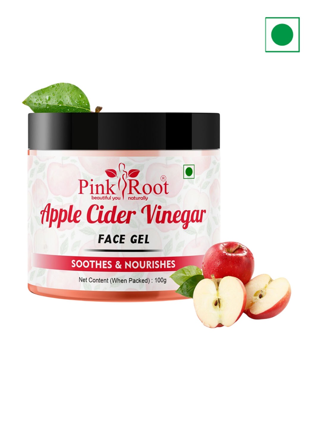 

Pink Root Apple Cider Vinegar Face Gel - 100g, White