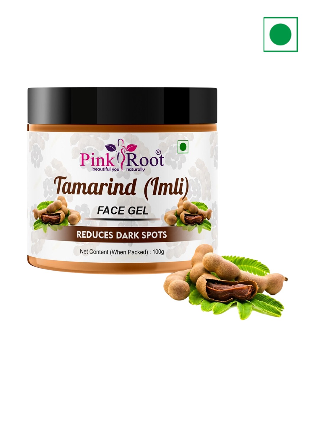 

Pink Root Tamarind (Imli) Face Gel With Tamarind Extract - 100g, White