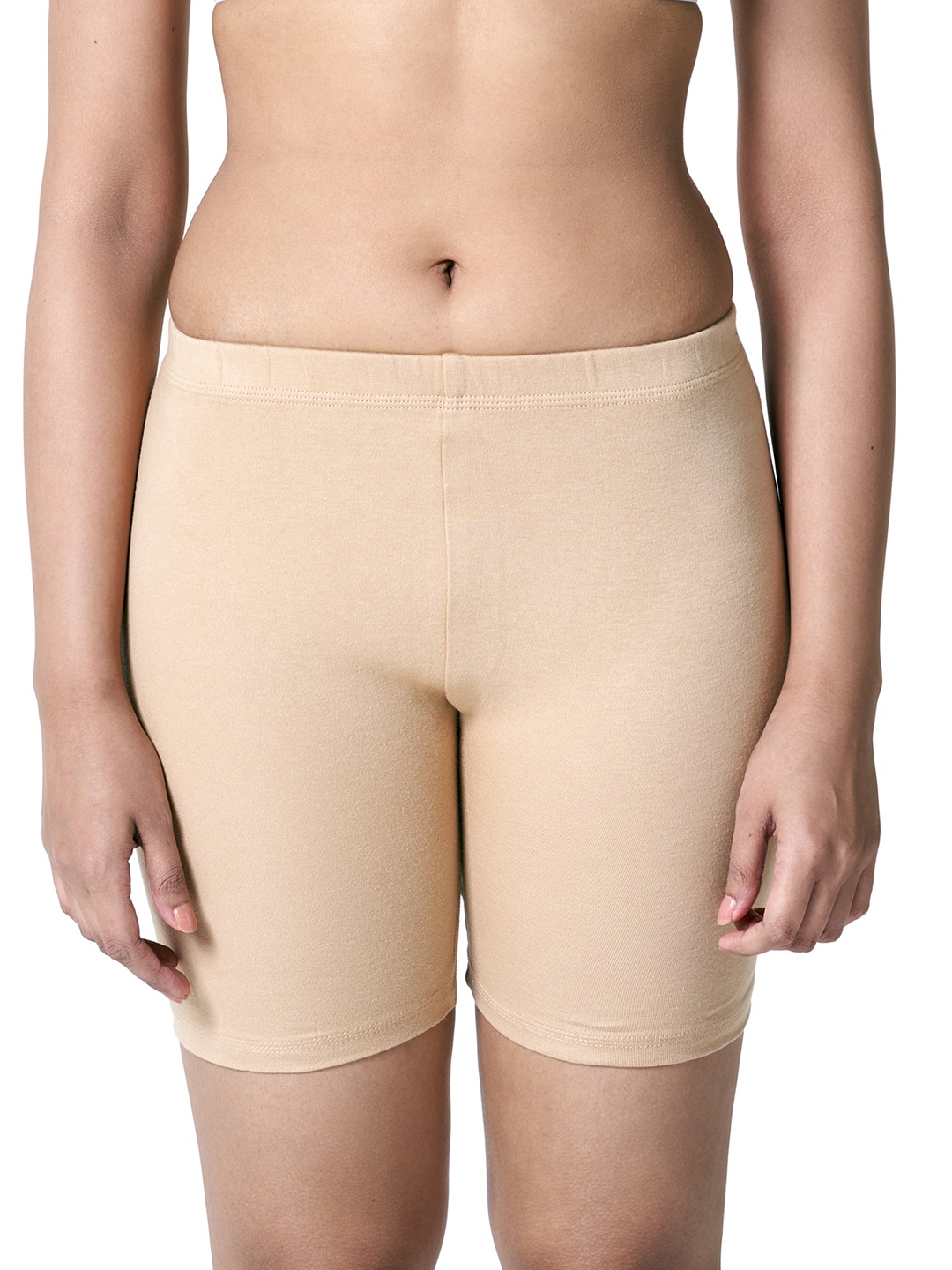 

BLOSSOM Mid-Rise Under Uniform Boy Shorts P T TIGHTS_SKIN_75_1P, Beige