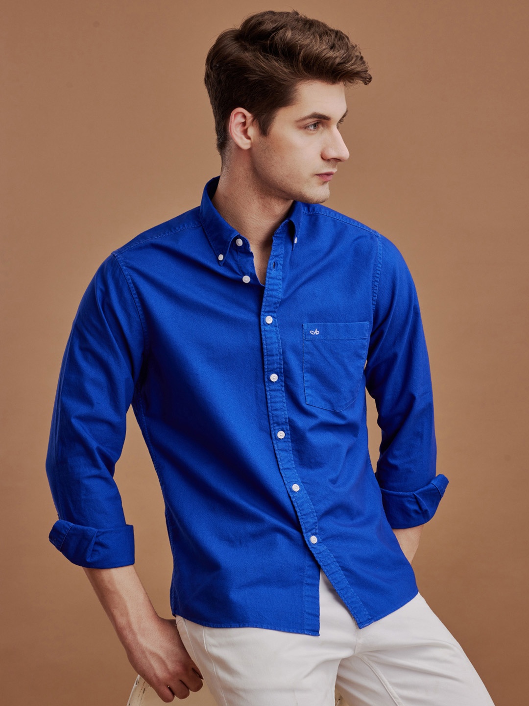 

Aldeno Men Comfort Opaque Casual Shirt, Blue