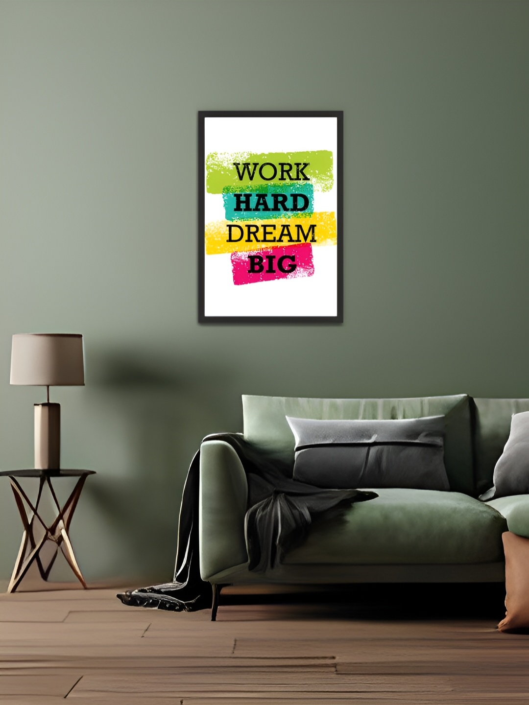 

MITHILA Handicrafts Black & White Motivational Thoughts Wall Art