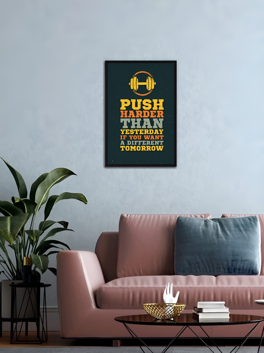 

MITHILA Handicrafts Black & Red Motivational Thoughts Wall Art