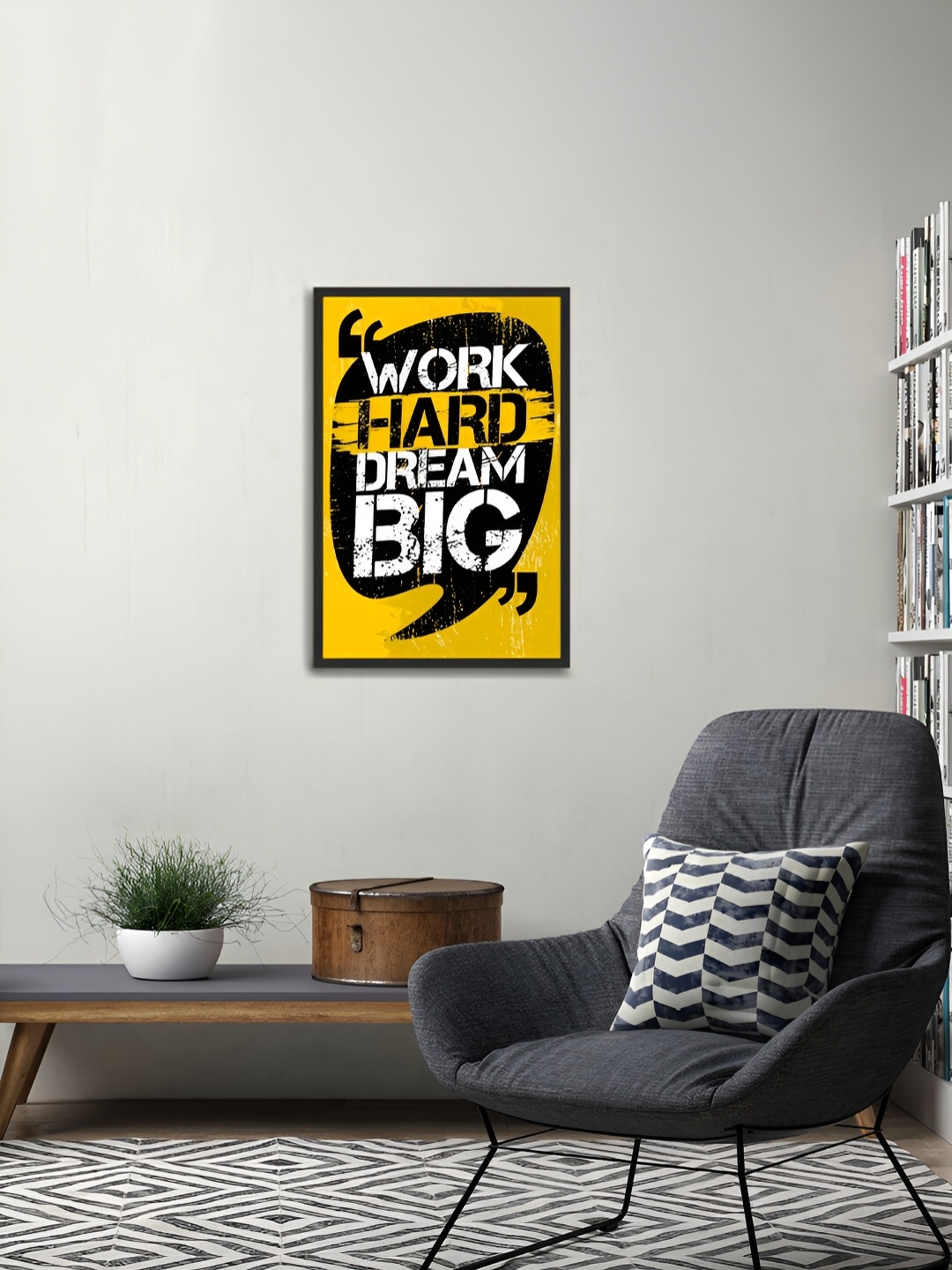 

MITHILA Handicrafts Black & White Motivational Thoughts Wall Art