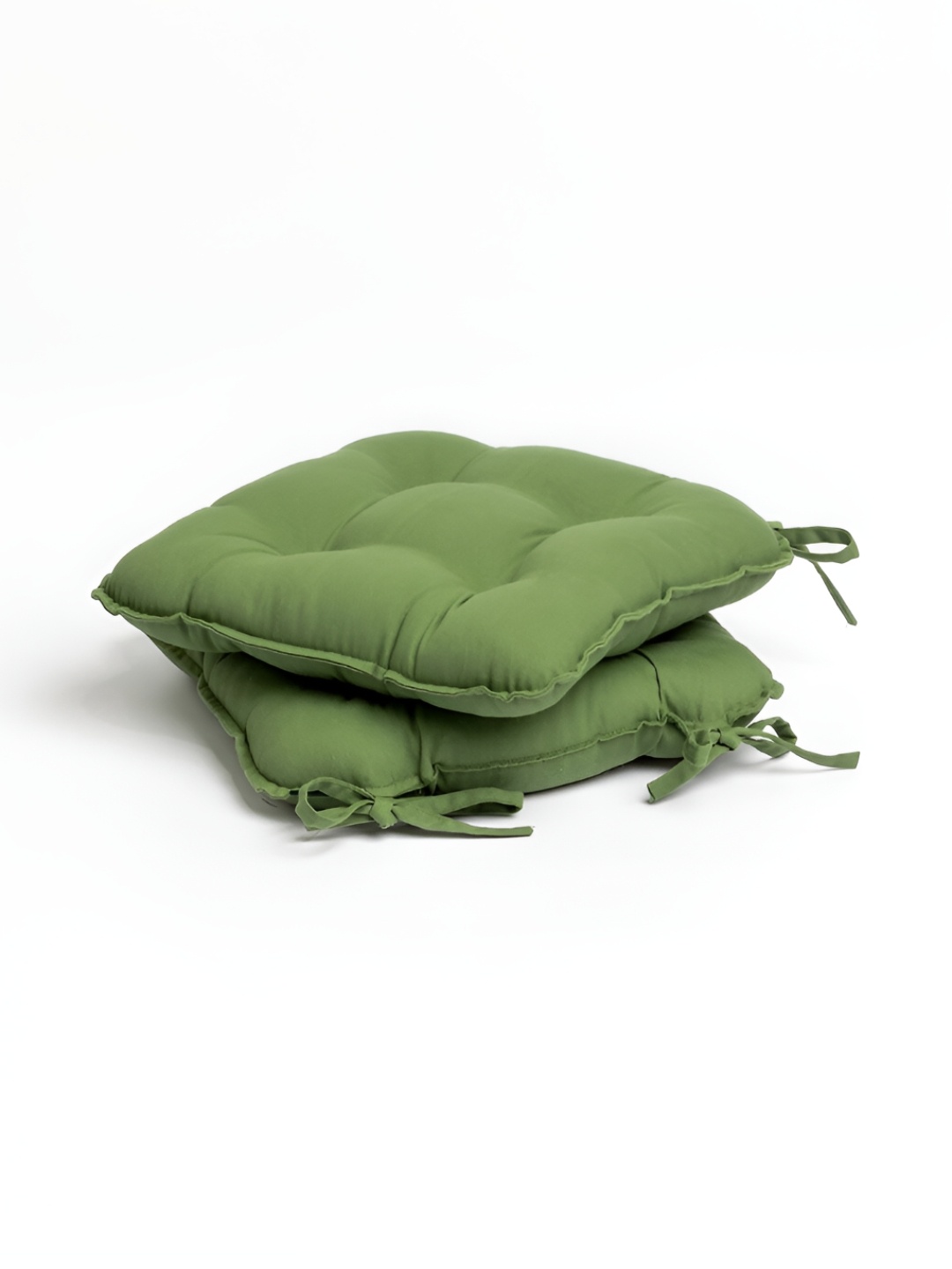 

SKANDA FAB Green 2 Pieces Pure Cotton Chair Pads