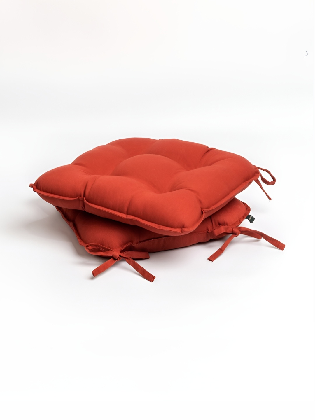 

SKANDA FAB Brown 2 Pieces Pure Cotton Chair Pads