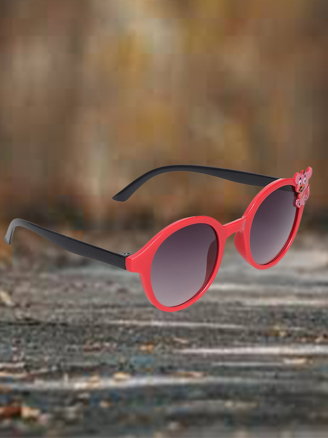 

FROGGY Kids Round Sunglasses FG24-286-RD, Black