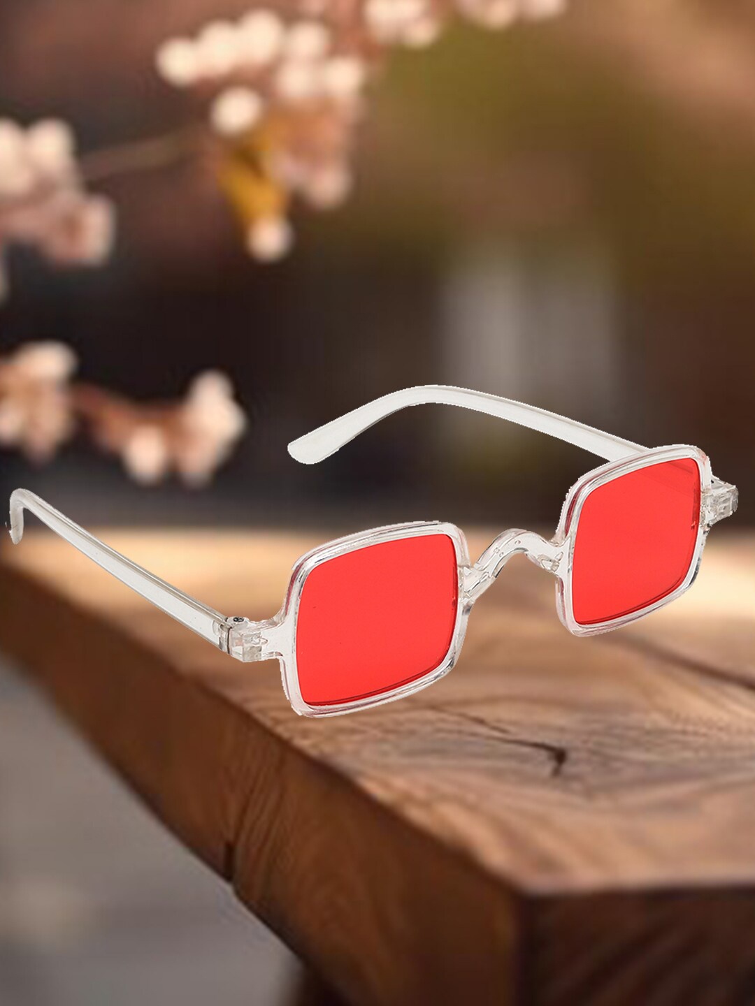 

FROGGY Kids Square Sunglasses with UV Protected Lens, Red