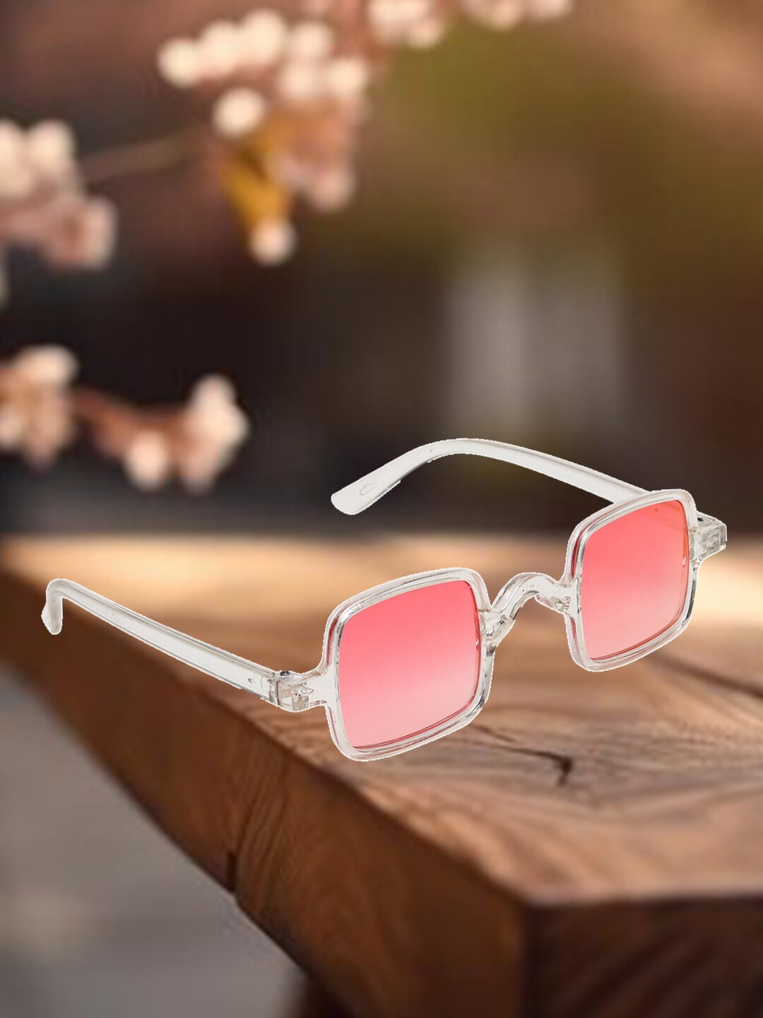 

FROGGY Kids Square Sunglasses With UV Protected Lens, Pink