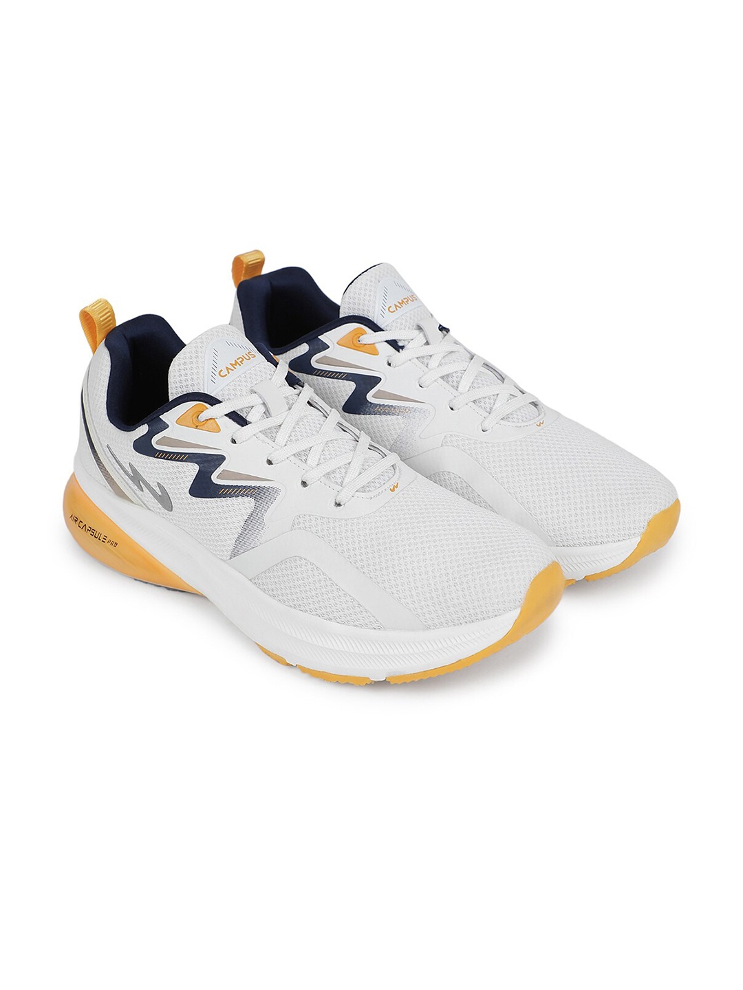 

Campus Men Mesh Running Shoes, Off white