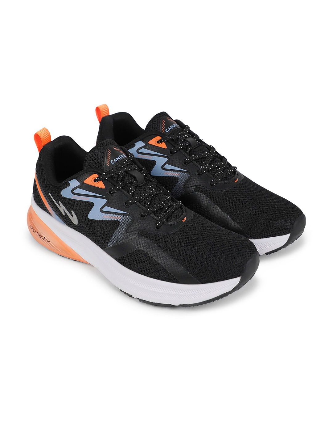 

Campus Men Mesh Running Shoes, Black