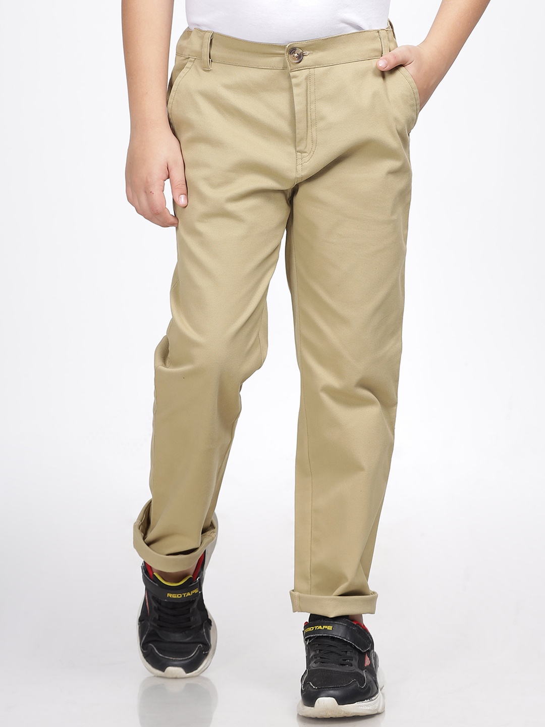 

AI-Never Grow Up Boys Trousers, Beige