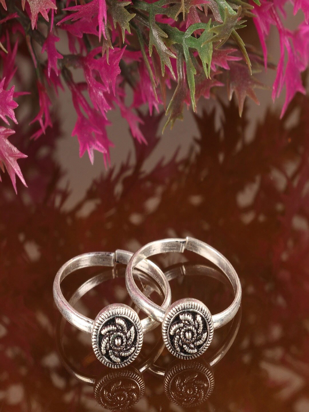 

Silver Chest Set of 2 925 Pure Sterling Silver-Plated Toe Rings