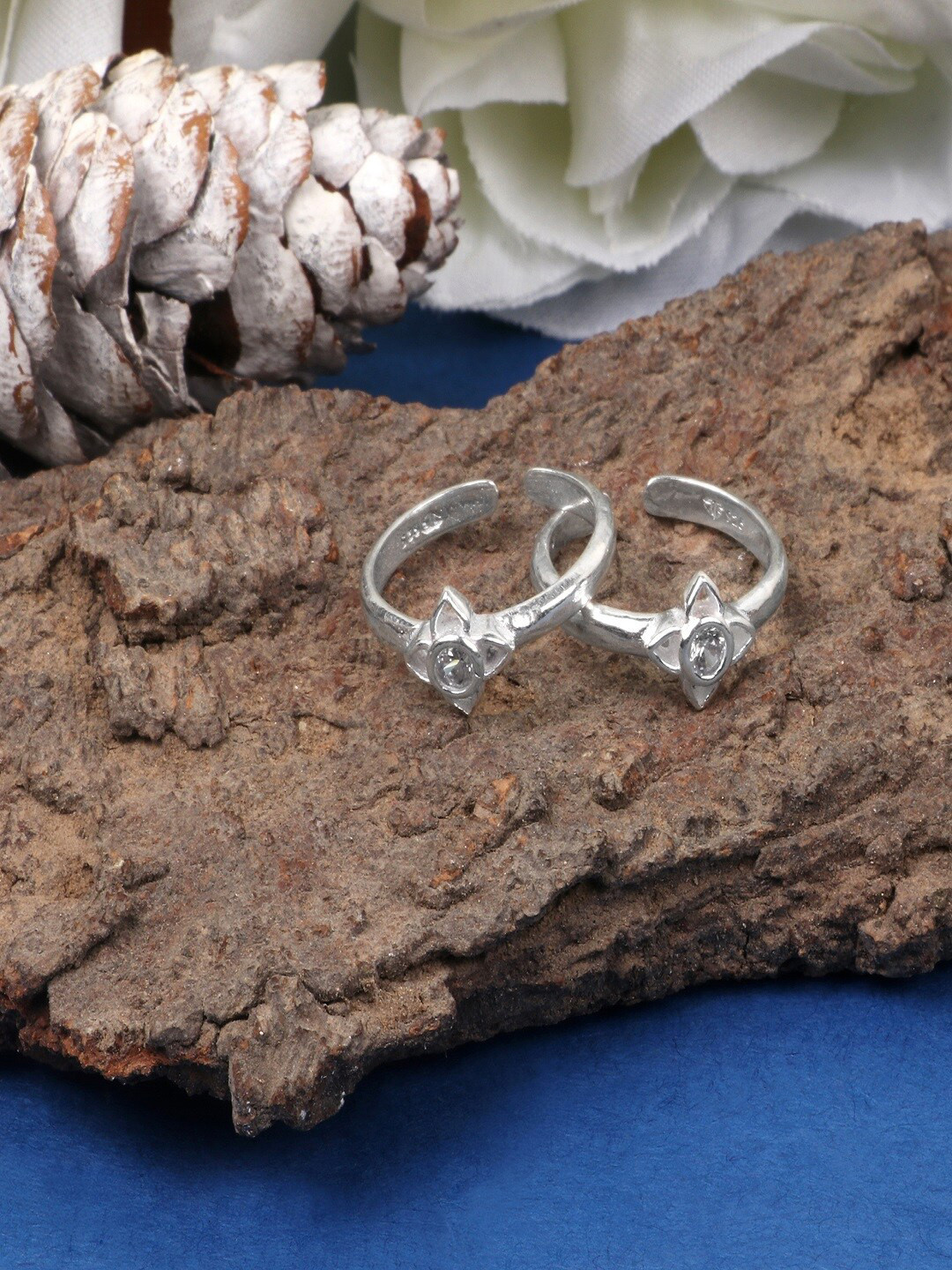 

Silver Chest Set of 2 925 Pure Sterling Silver Toe Rings