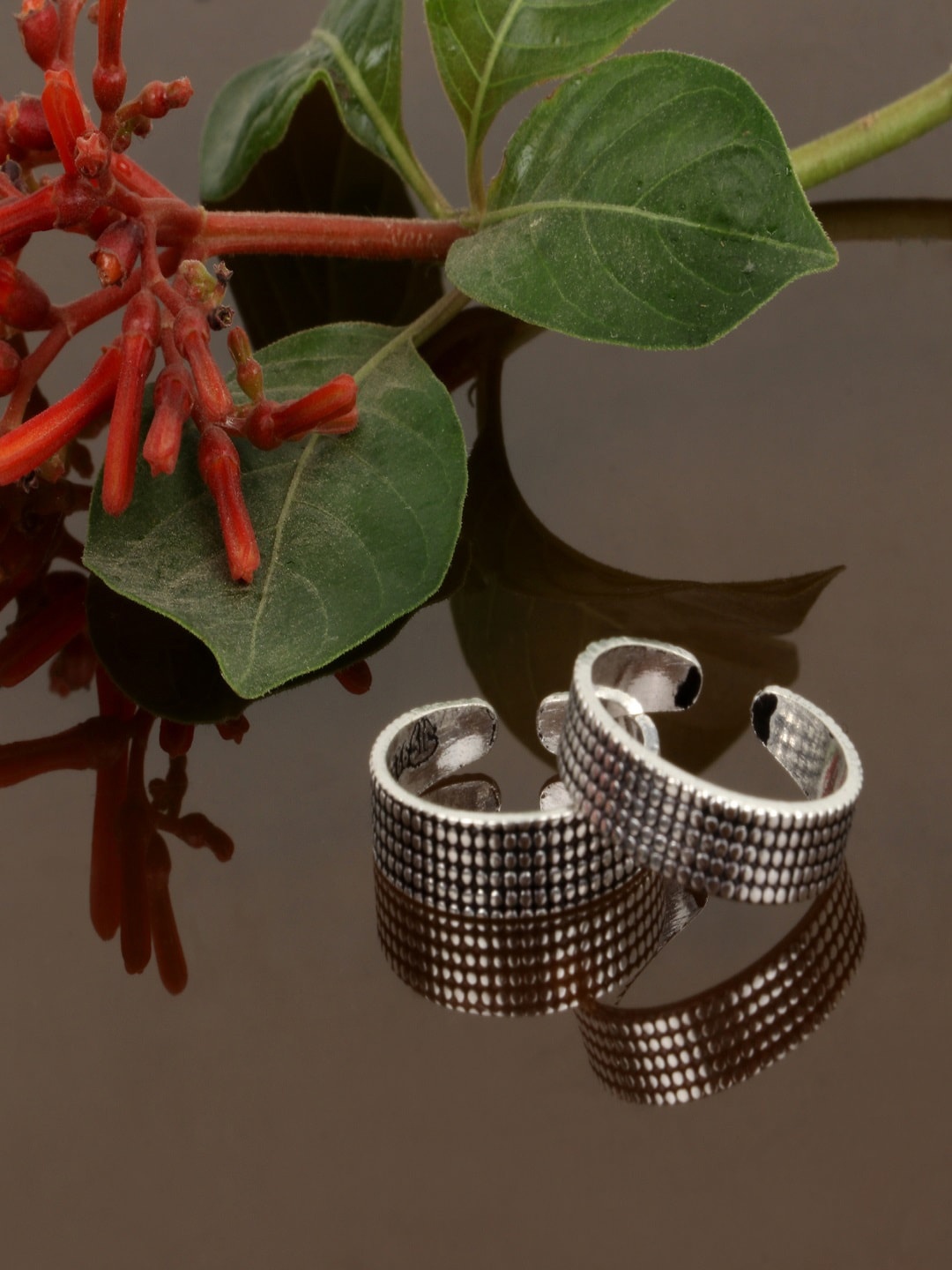 

Silver Chest Set of 2 Silver Plated 925 Silver Toe Rings