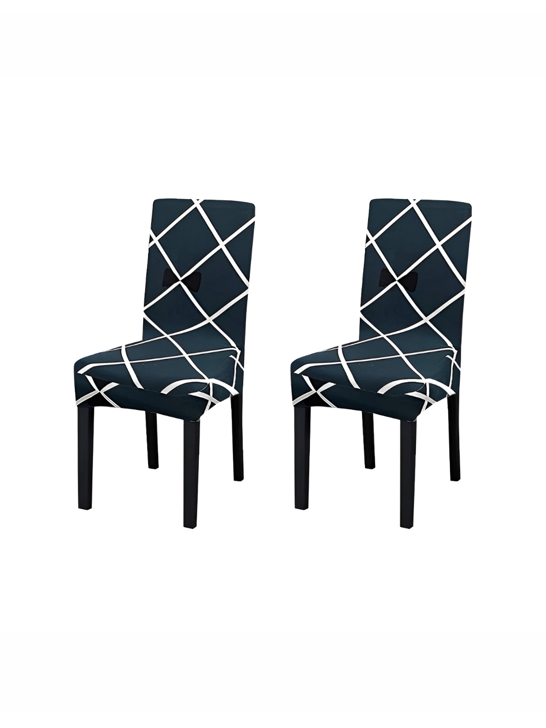 

Eleganta 2-Piece Blue & White Printed Stretchable Chair Covers