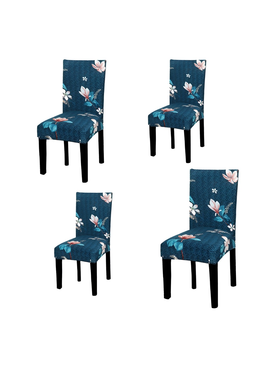 

Eleganta Blue & Pink 6 Pieces Printed Stretchable Chair Covers