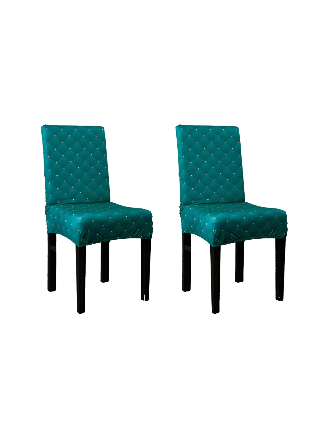 

Eleganta 2-Piece Green Printed Stretchable Chair Covers
