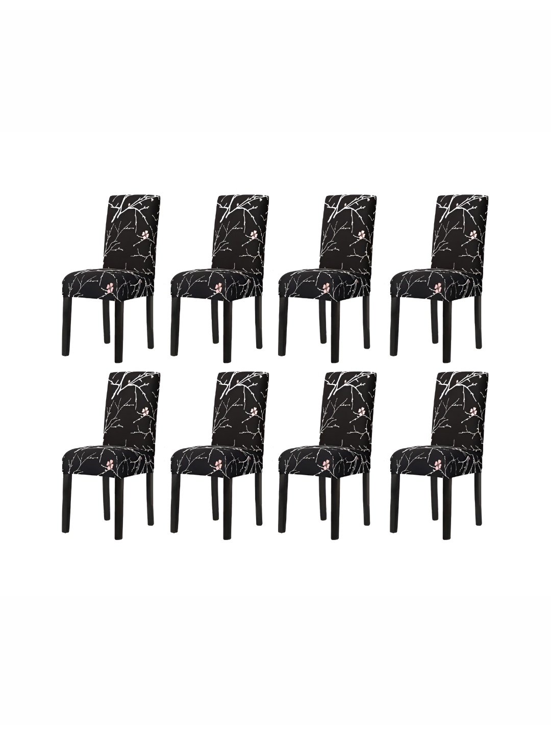 

Eleganta Black & White 10 Pieces Printed Chair Cover
