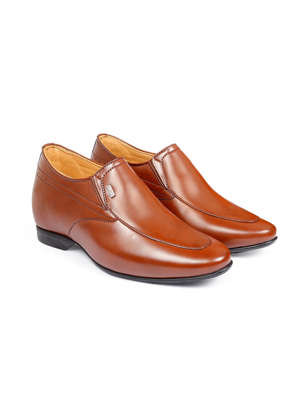 

Bxxy Men Hidden Elevator Slip-On Shoes, Brown