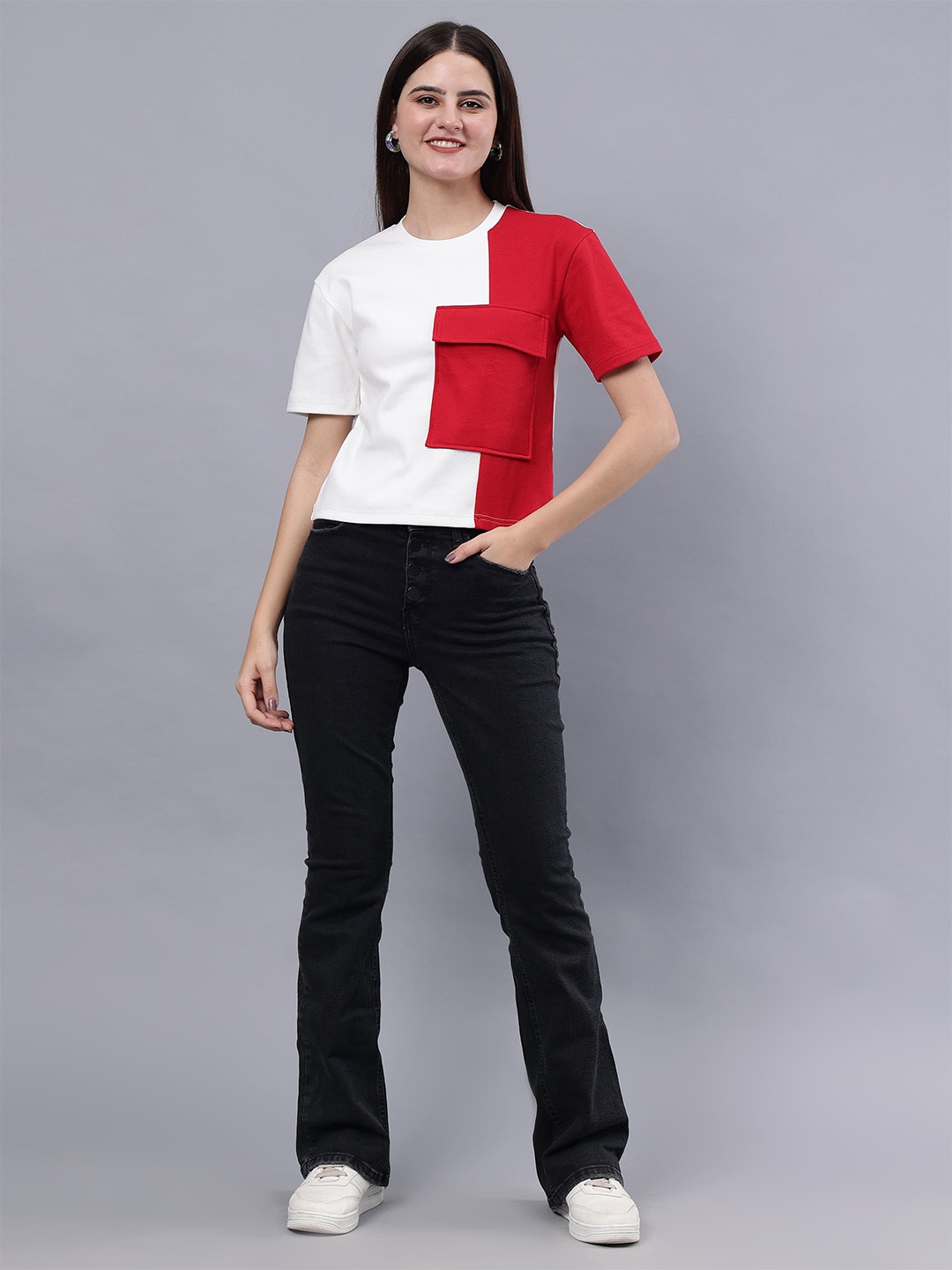 

Pritla Round Neck Organic Cotton Top, White
