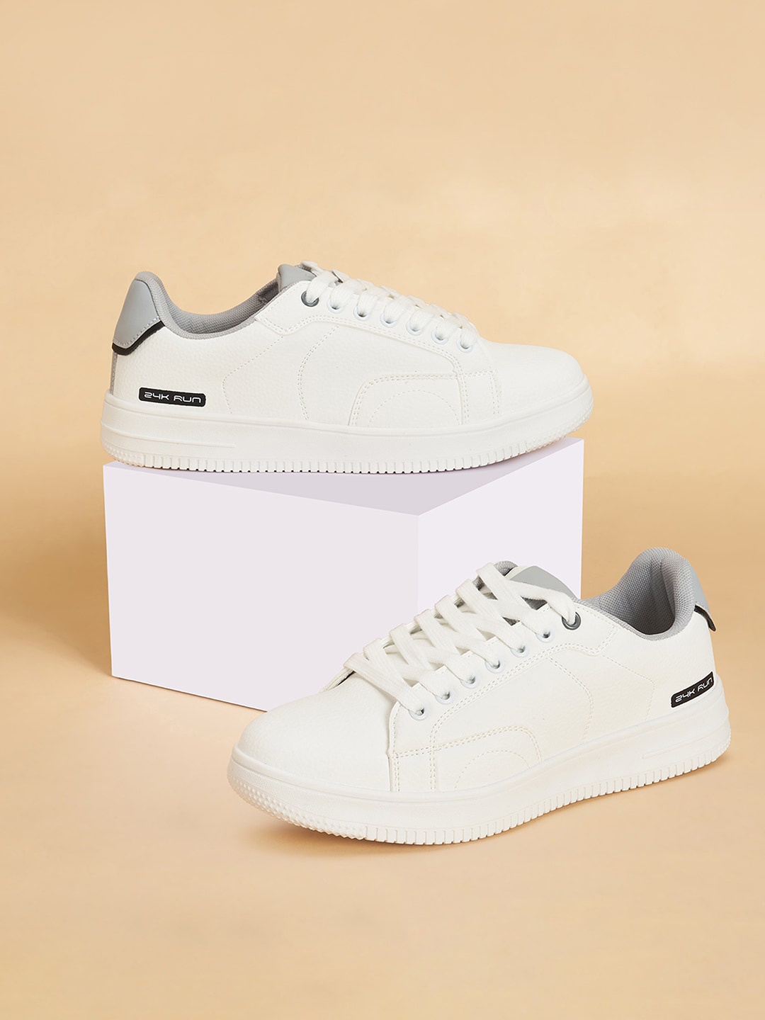 

Ajile by Pantaloons Men Textured Sneakers, White