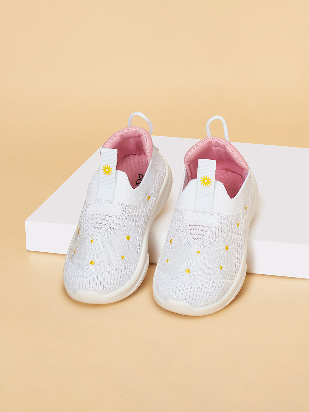 

Pantaloons Junior Girls Textured Slip-On Sneakers, White