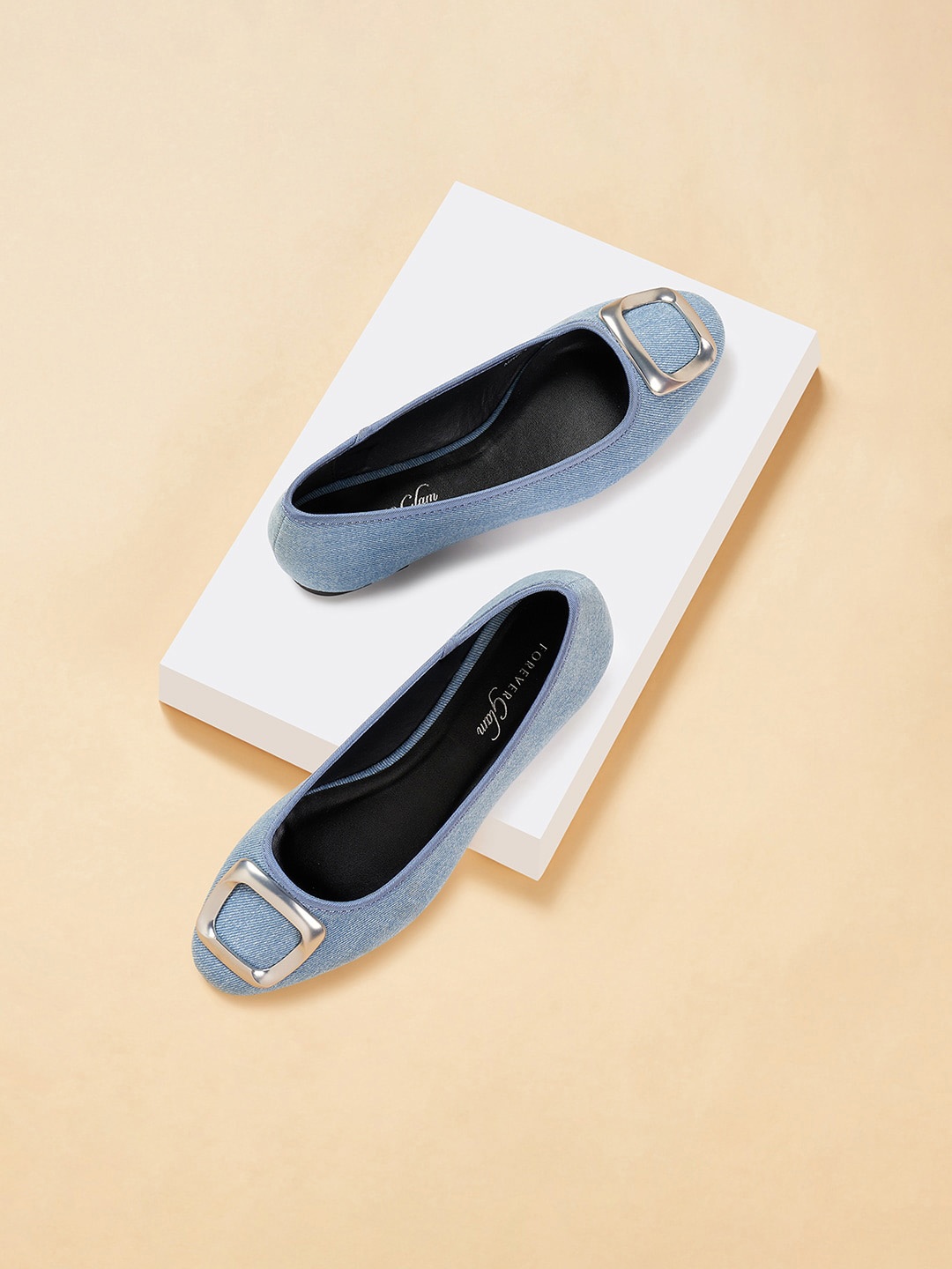 

Forever Glam by Pantaloons Round Toe Ballerinas, Blue