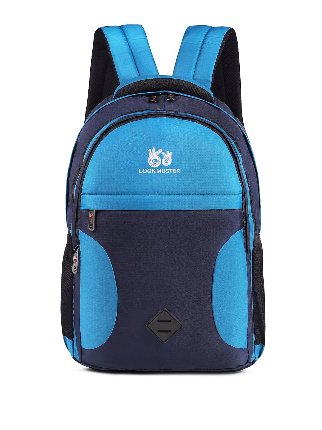 

LOOKMUSTER Unisex Brand Logo Backpack, Blue