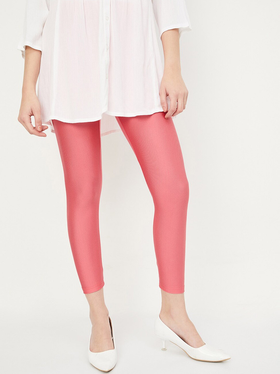 

max Ankle-Length Leggings, Coral